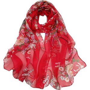 Women's A11  Lightweight Floral Print Scarves, Shawl Wraps & Fashion